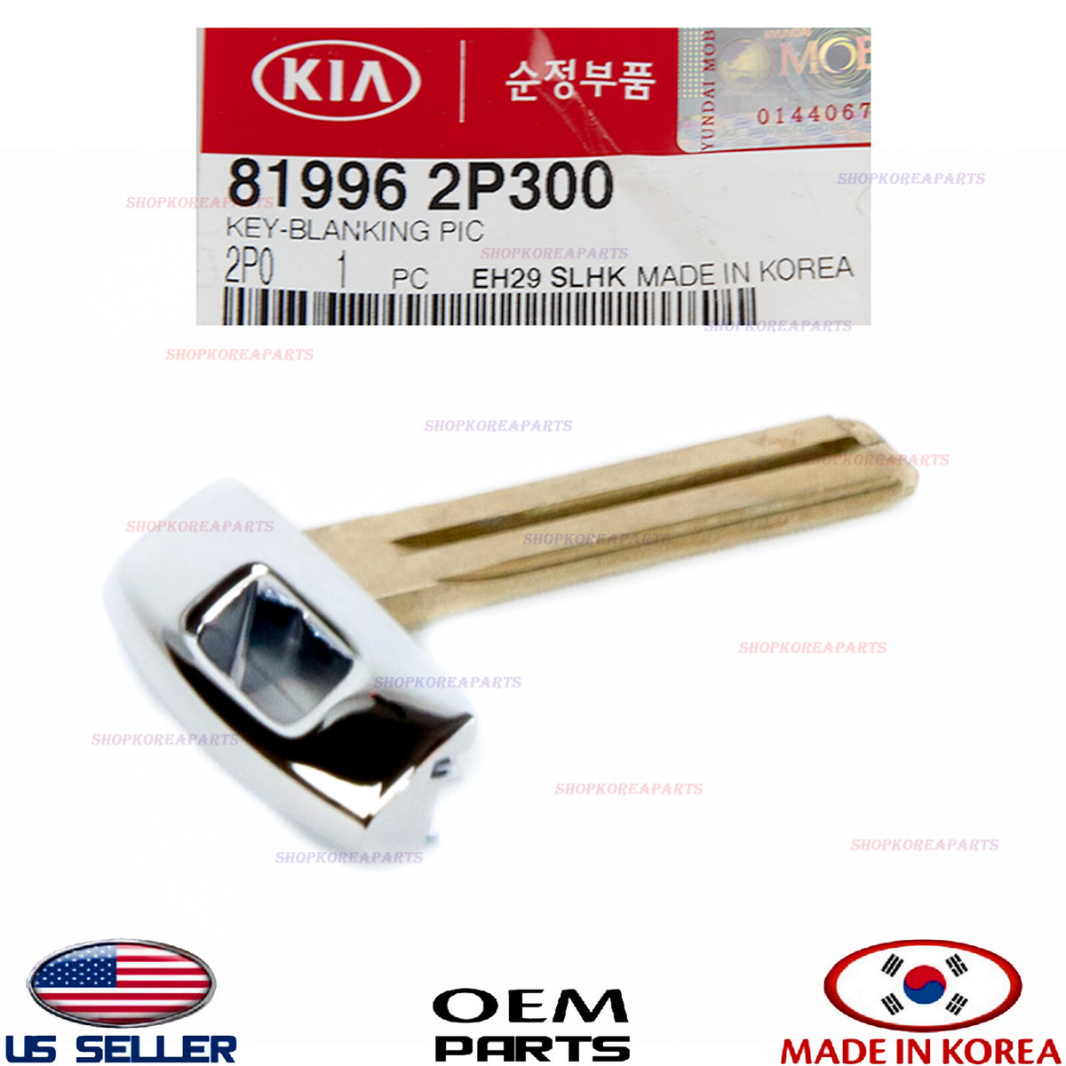 Blank Uncut Emergency Key For Smart Keyless Remote OEM GENUINE Optima Rio Sedona