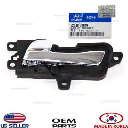 GENUINE Inside FRONT or REAR Door Handle Driver Side Chrome OEM SONATA 2011-2014