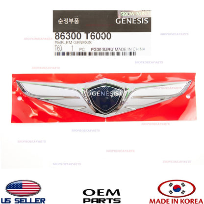 GENUINE Front Bumper Cover Emblem Logo ✅ 86300-T6000 ✅ 2021-24 Genesis GV80