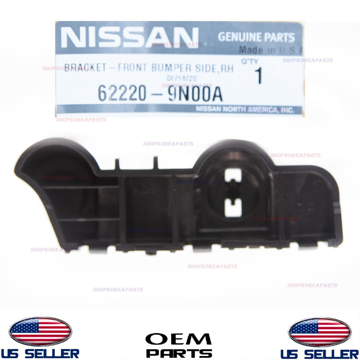 GENUINE Bumper Front Bracket Mounting Passenger Side ⭐ NISSAN MAXIMA 2009-2014