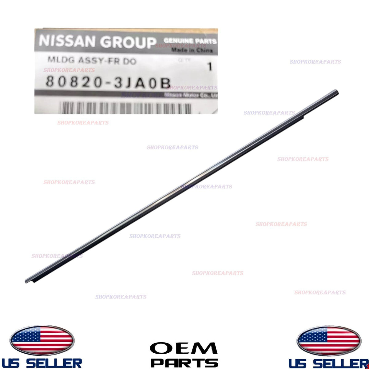 GENUINE Front RIGHT Door Window Belt Molding Infiniti JX35 2013 QX60 2014-20