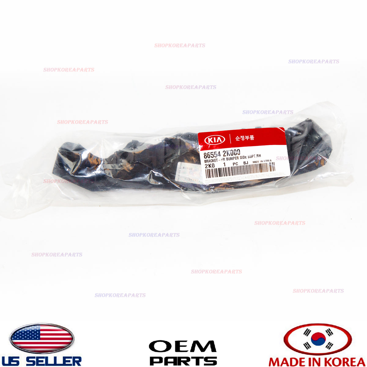GENUINE Front Bumper Support Bracket Right Passenger Side OEM Kia Soul 2010-2011