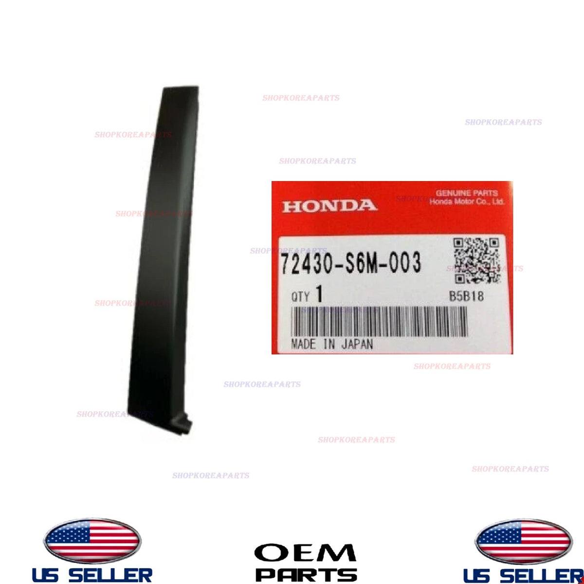 GENUINE Front RIGHT Passenger Door Molding Garnish 2002-2006 Acura RSX