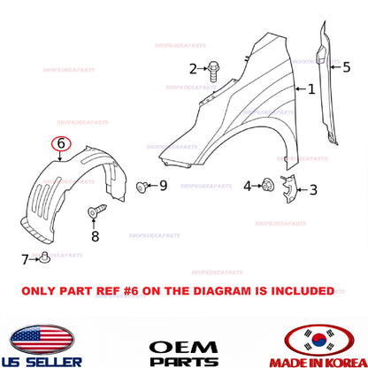 GENUINE Fender Liner Front RIGHT Passenger Side ⭐OEM⭐ KIA FORTE 2019-2021