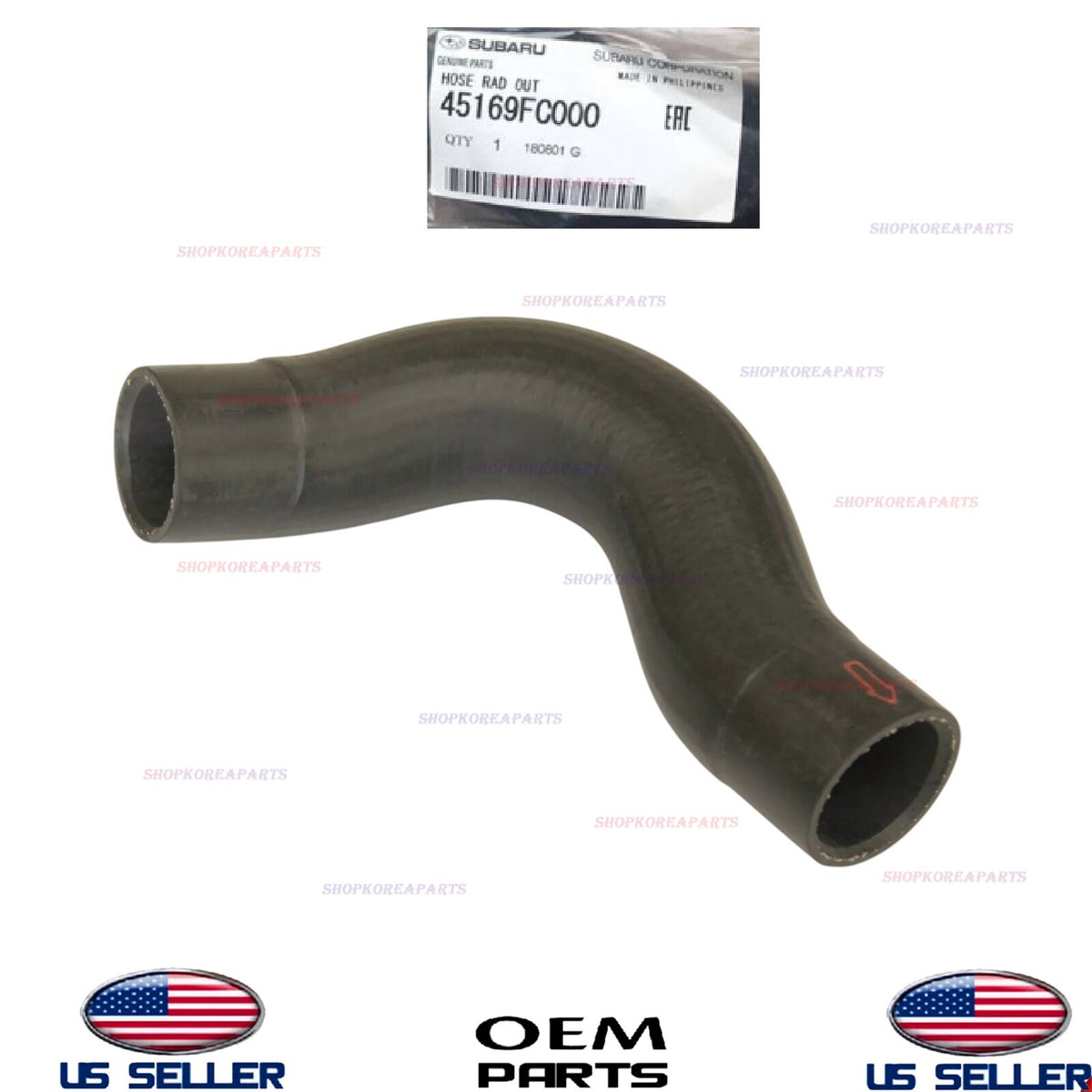 GENUINE OEM Lower Radiator Hose ⭐ 1999-2005 Subaru Forester 2.5L Without turbo