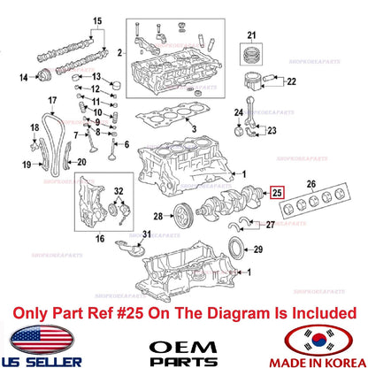 GENUINE OEM Engine Crankshaft 2017-2026 Elantra Ioniq Niro 1.6L Hybrid