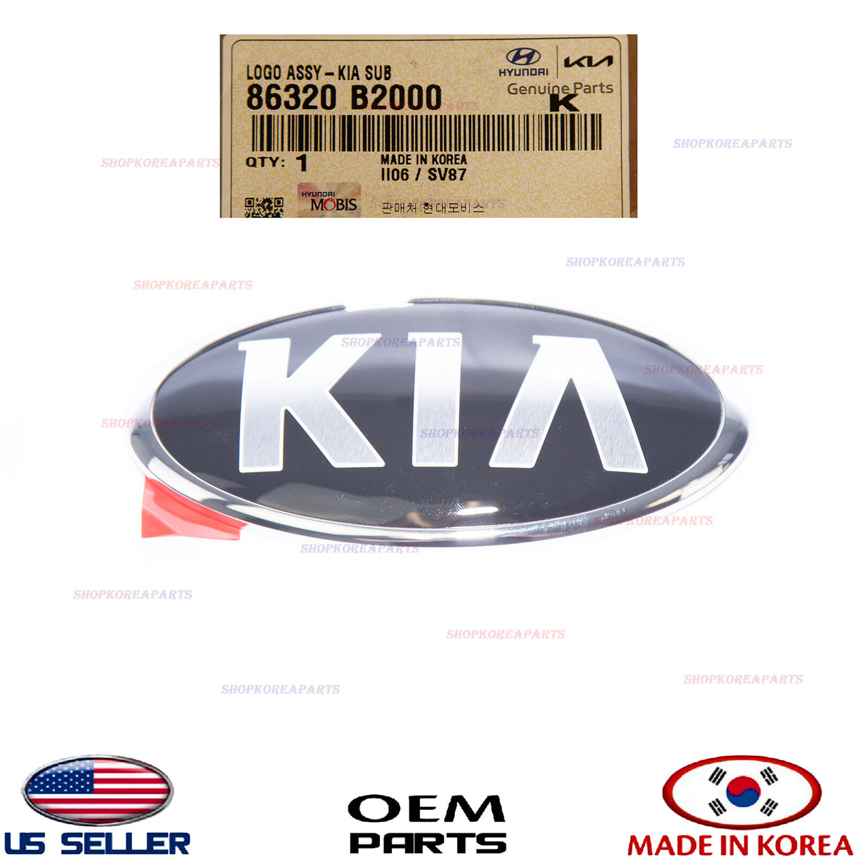 GENUINE Front Emblem Logo -KIA- Symbol ⭐OEM⭐ Kia Soul 2014-2022 86320-B2000