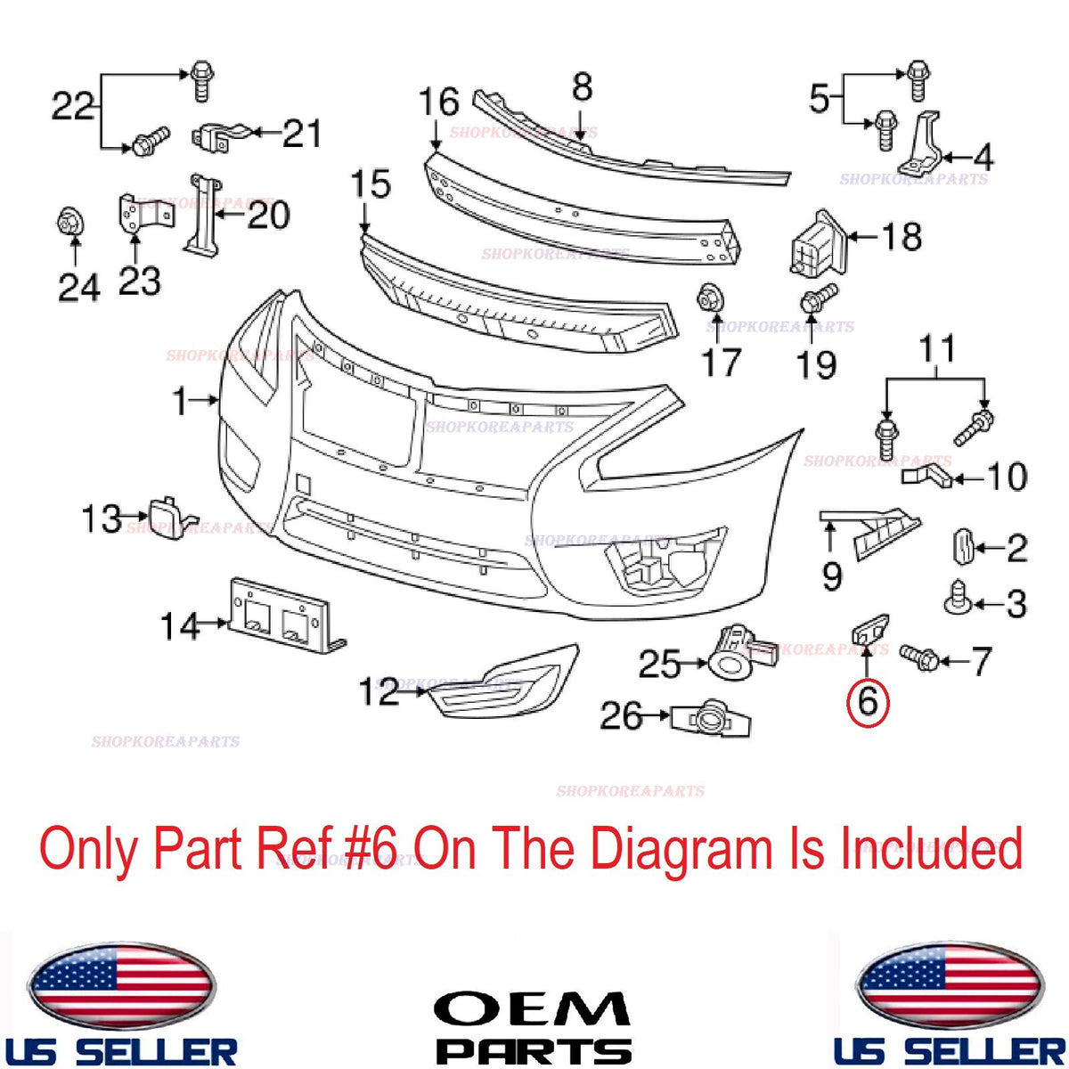 GENUINE Bumper Front Bracket Mounting LEFT Driver Side ⭐OEM⭐ ALTIMA 2013-2015