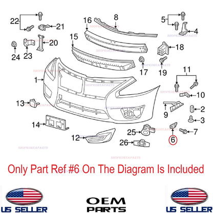 GENUINE Bumper Front Bracket Mounting LEFT Driver Side ⭐OEM⭐ ALTIMA 2013-2015