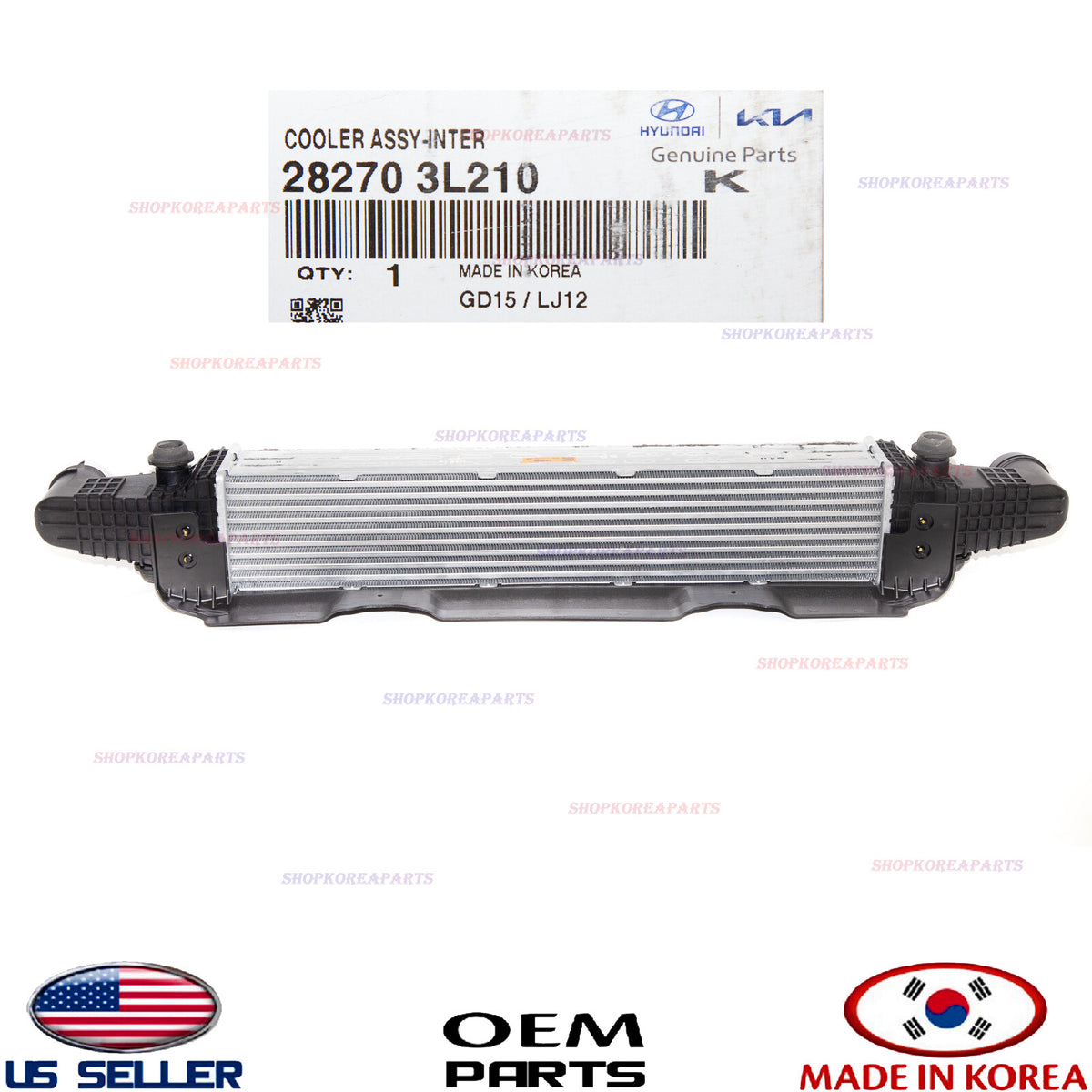 GENUINE OEM Intercooler Assembly 2018-2023 Kia STINGER 3.3L Turbo 282703L210