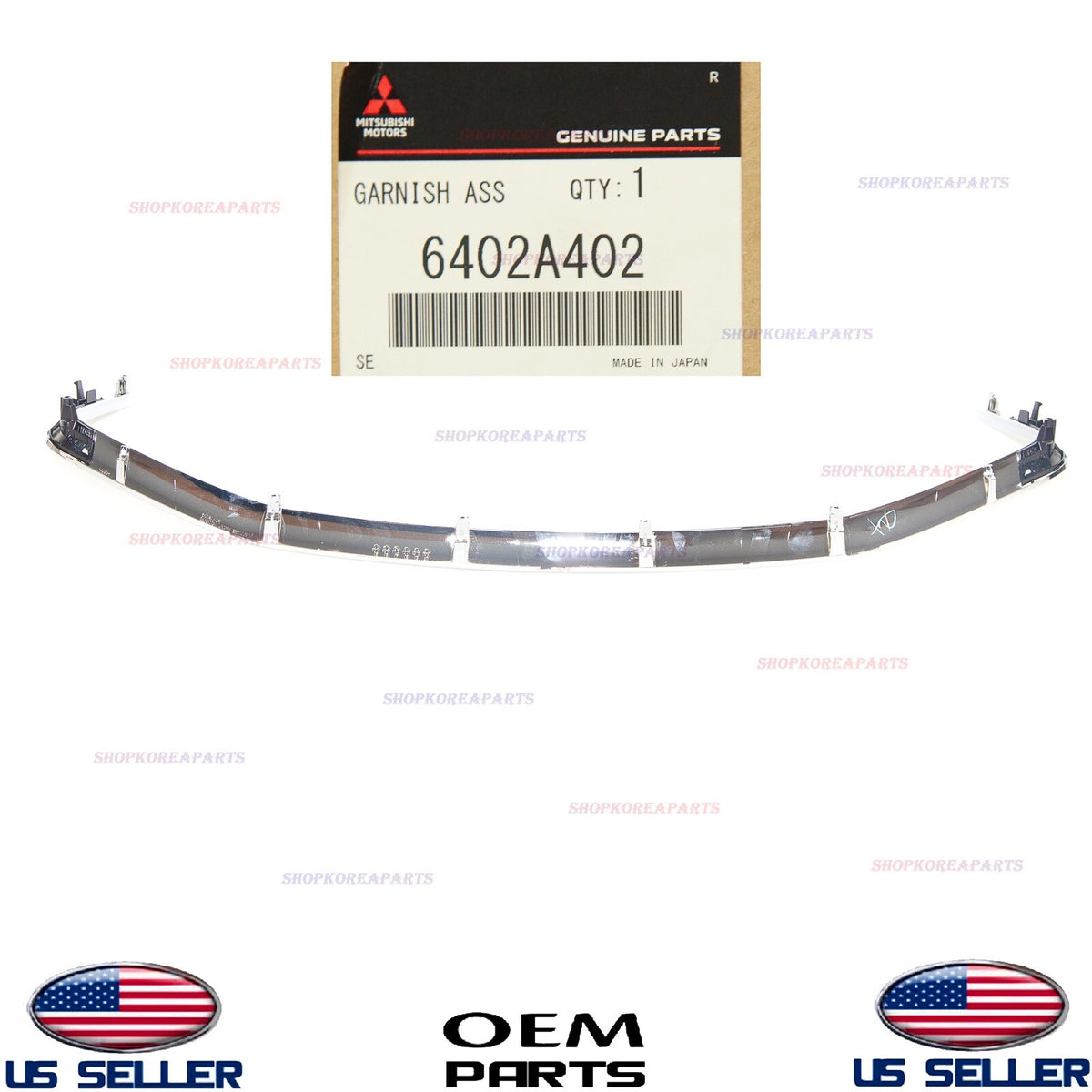 GENUINE Front Bumper Grille Lower Centr Molding Garnish ⭐OEM⭐ Lancer 2016-2017
