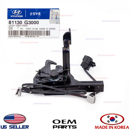 GENUINE Hood Lock Latch Assy ⭐OEM⭐ HYUNDAI ELANTRA GT Hatchback 2018-2020