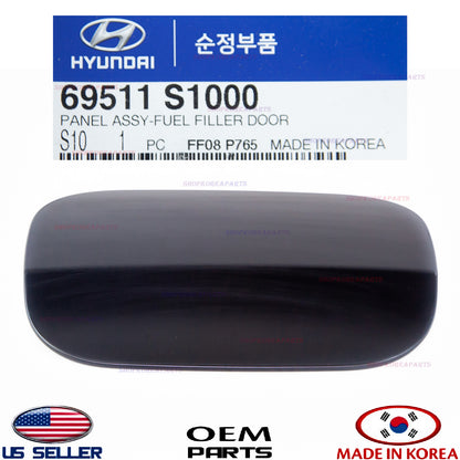 GENUINE Fuel Filler Door Panel Gas Cap Unpainted OEM Hyundai Santa Fe 2019-2023