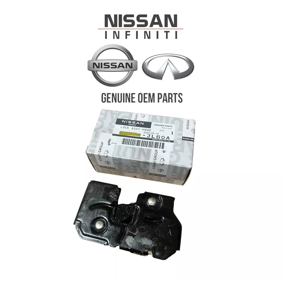 GENUINE Hood Lock Latch LEFT Driver Side⭐OEM⭐ NISSAN INFINITI *See compatibility