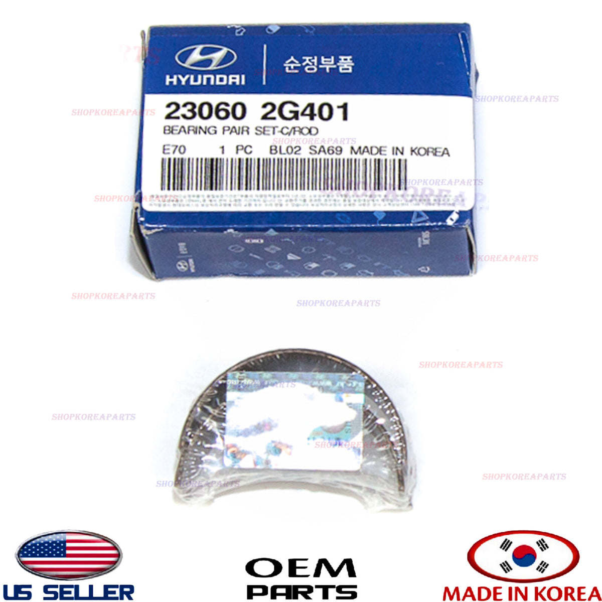 GENUINE OEM Connecting Rod Bearing Pair Various Hyundai Kia 230602G401