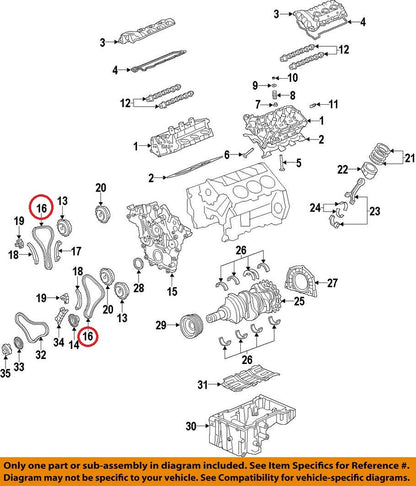 GENUINE Engine Timing Chain ⭐OEM⭐ HYUNDAI KIA 3.3L-3.8L 12-25 *See compatibility