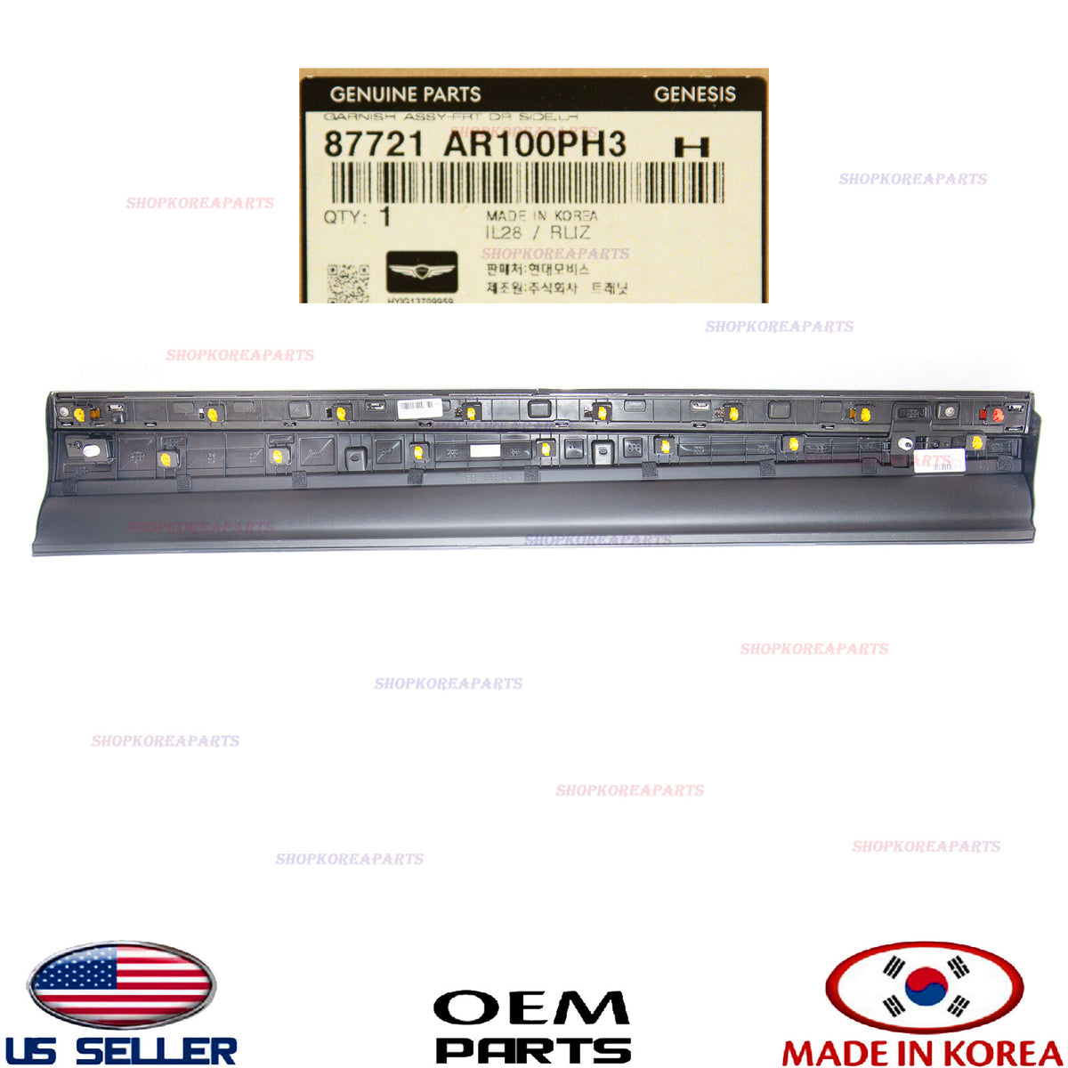GENUINE Front Door Lower Molding LEFT Driver Side ⭐OEM⭐ GV70 non Sport 2022-2026