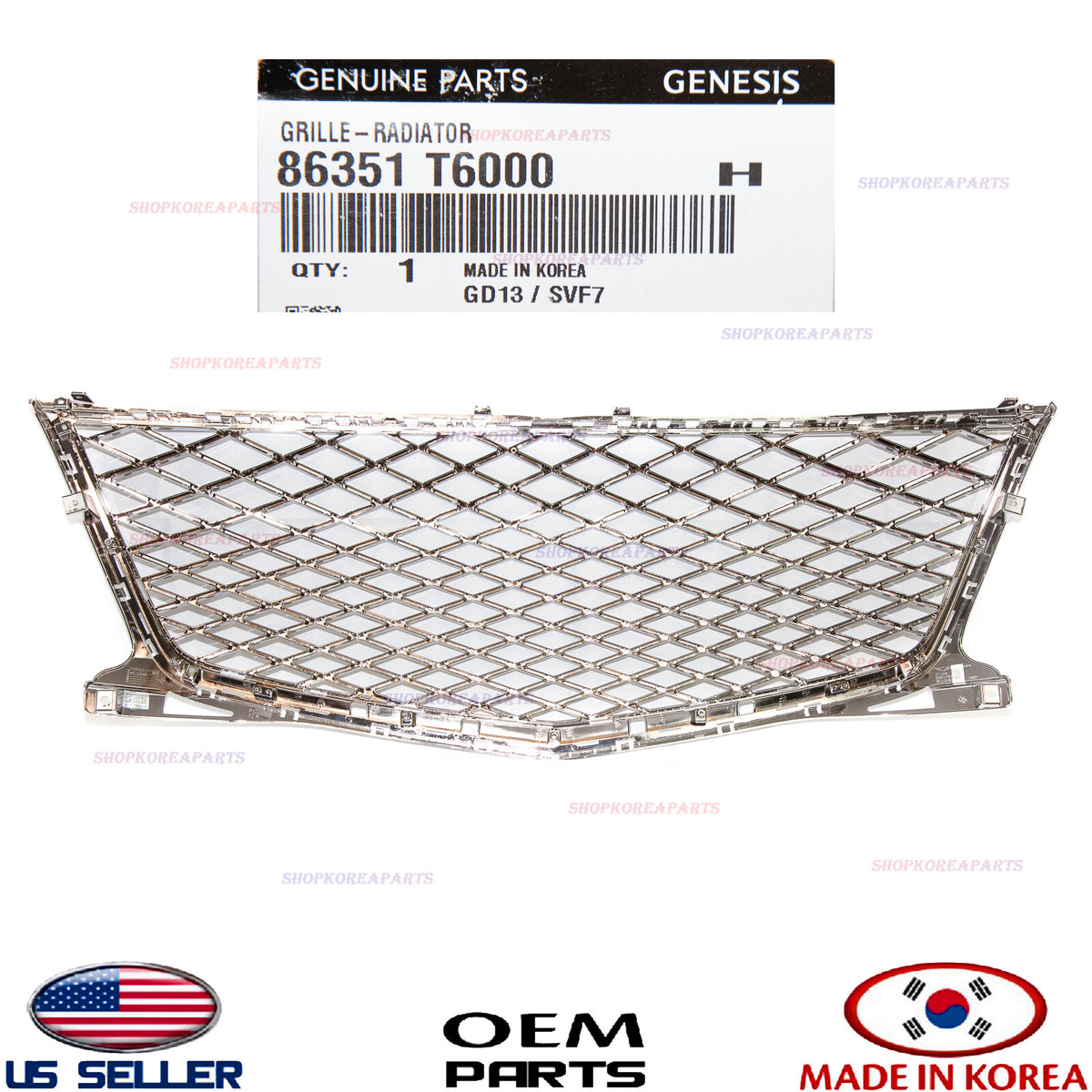 GENUINE Front Bumper Upper Center Grille ⭐OEM⭐ GENESIS GV80 2021-2024 86351T6000