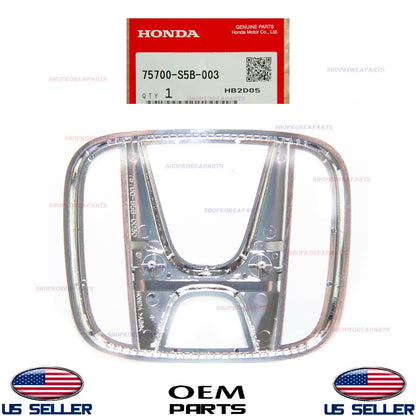 GENUINE Front Grille Emblem OEM Civic Hybrid 03-08 Sedan 06-08 / Element 07-08