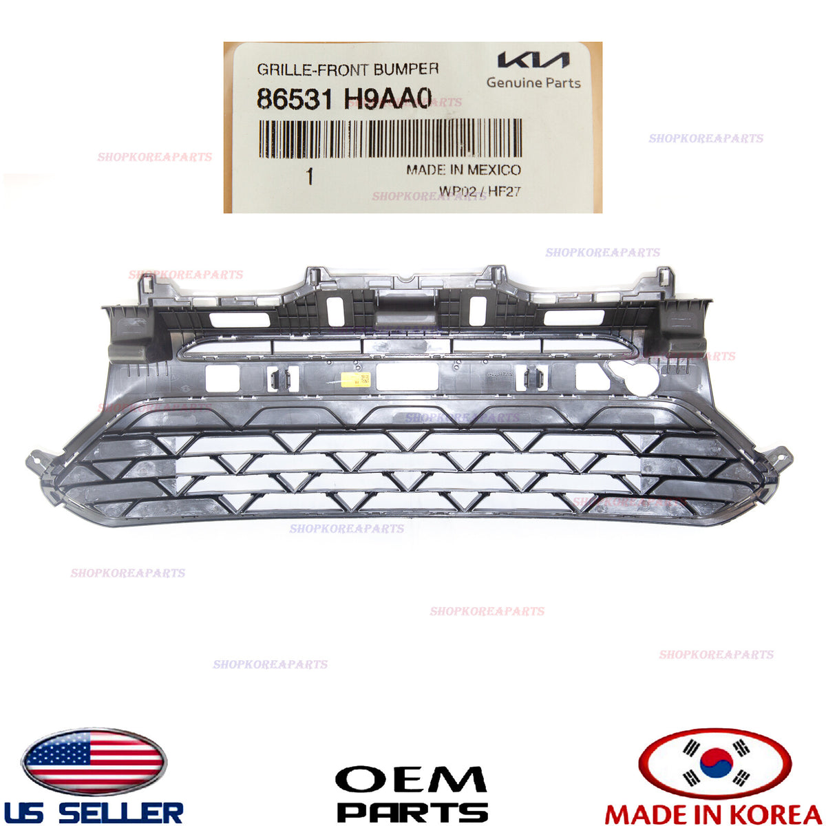 GENUINE Front Bumper Lower Center Grille ⭐OEM⭐ Kia Rio 2021-2023 86531-H9AA0