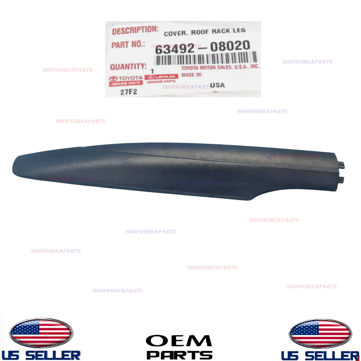 GENUINE OEM Front Driver Side Roof Rack End Cover Toyota Sienna 2011-2020