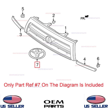 GENUINE Front Grille Emblem Logo Symbol OEM⭐ Toyota 4Runner 1996-1998 7531135140