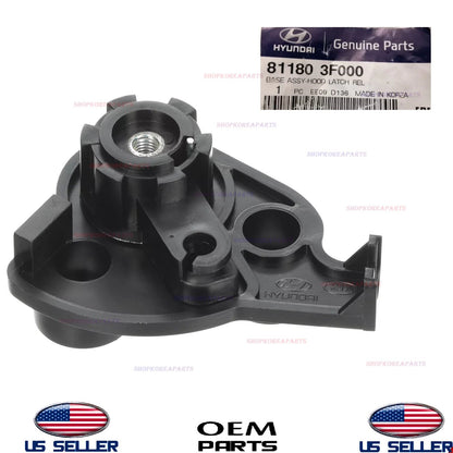 GENUINE GENUINE Hood Release Handle Base 2006-2017 Hyundai Kia 81180-3F000