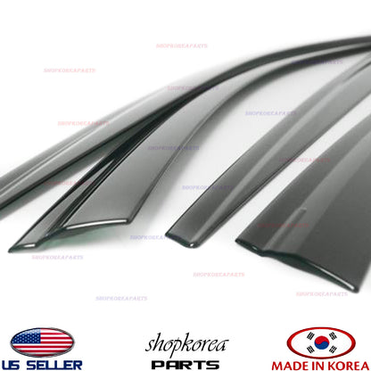 2S Tape Smoke Door Visor Vent Window Deflector Fits 2018-2023 Kia Stinger
