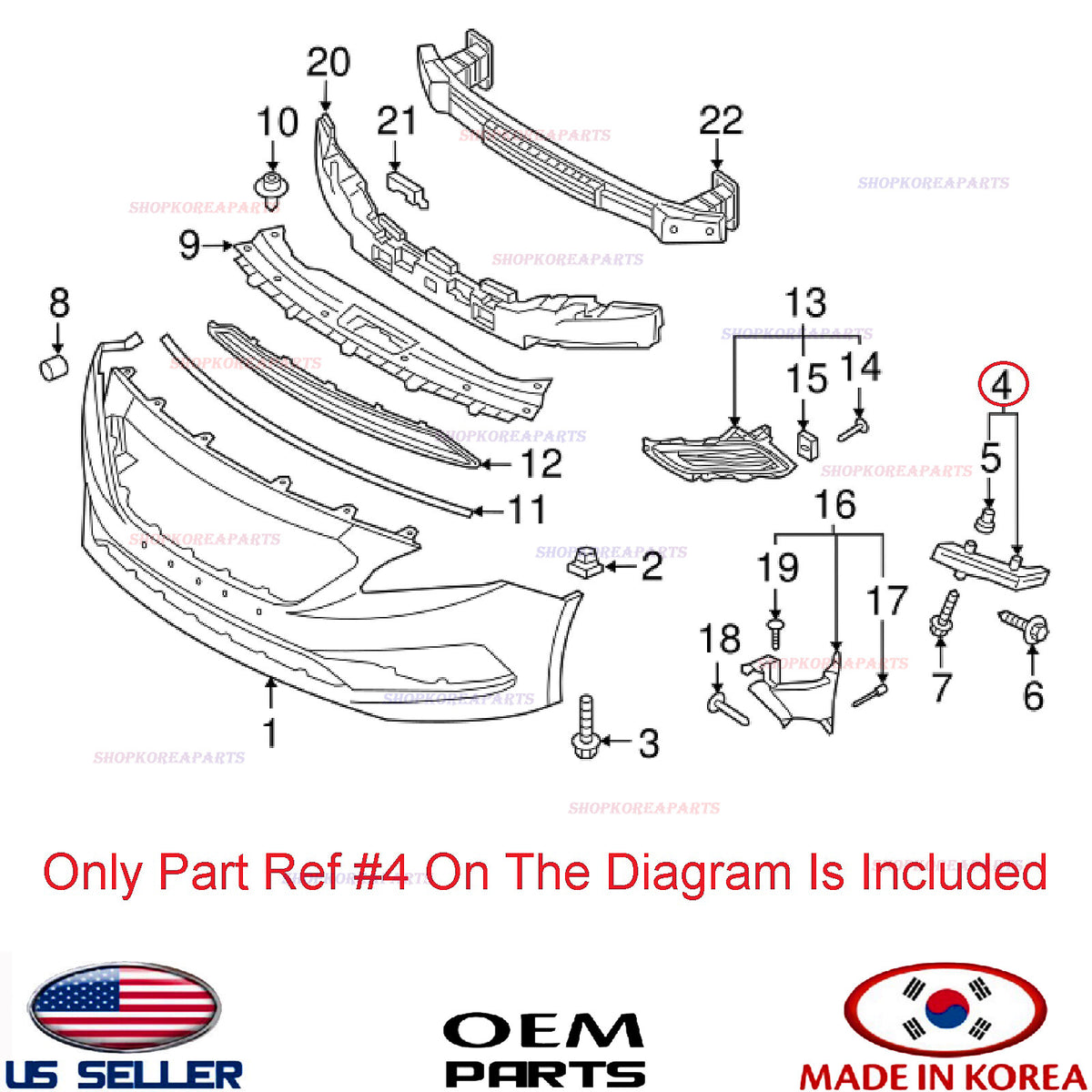GENUINE Front Bumper Bracket Mounting RIGHT Passenger ⭐ SONATA Hybrid 2016-2017