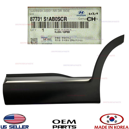 GENUINE OEM Rear Door Lower Molding LEFT Driver Side 2021-2023 Hyundai Santa Fe