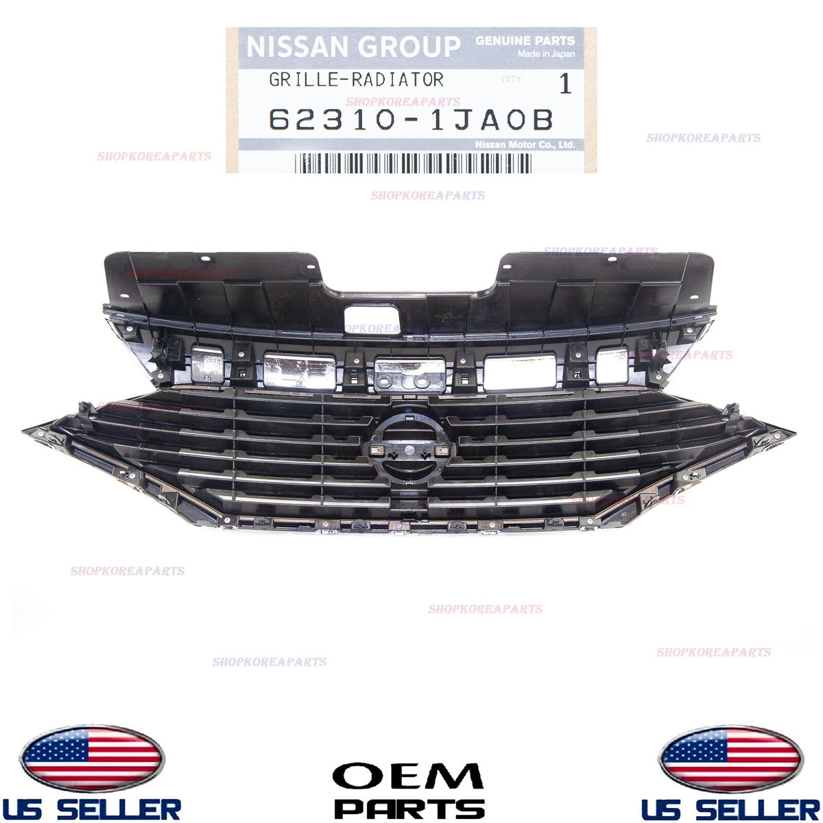 GENUINE OEM Front Bumper Radiator Grille 2011–2017 Nissan Quest 62310-1JA0B