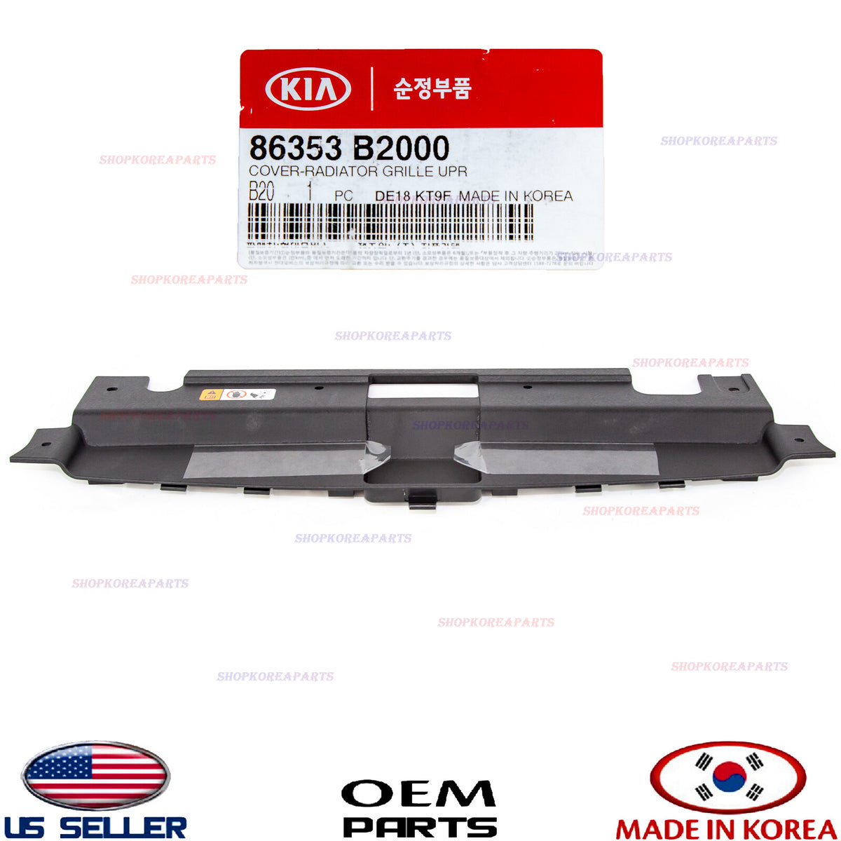 GENUINE Grille Radiator Support Cover Upper Sight Shield Panel OEM Kia Soul