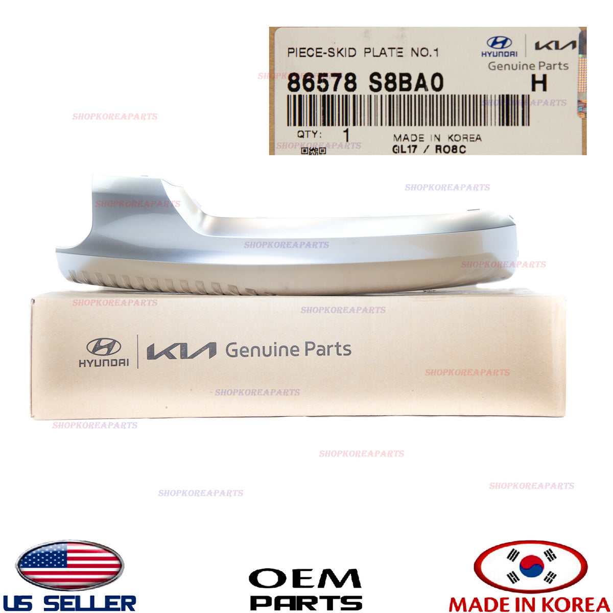 GENUINE OEM Front Bumper Skid Plate Left Driver Side 2020–2022 Hyundai Palisade