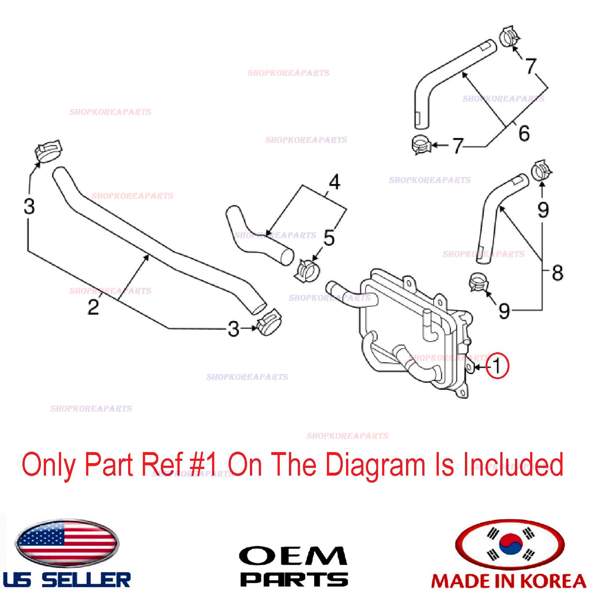 GENUINE Transmission Oil Cooler Warmer ATF ⭐OEM⭐ SONATA OPTIMA 2.4L 2016-2020