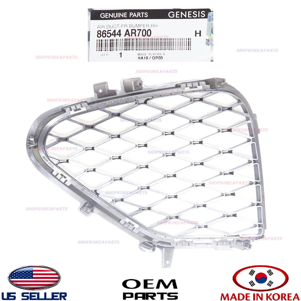 GENUINE OEM Front Bumper Air Grille RIGHT Passenger Side 2022-2025 GV70 Sport