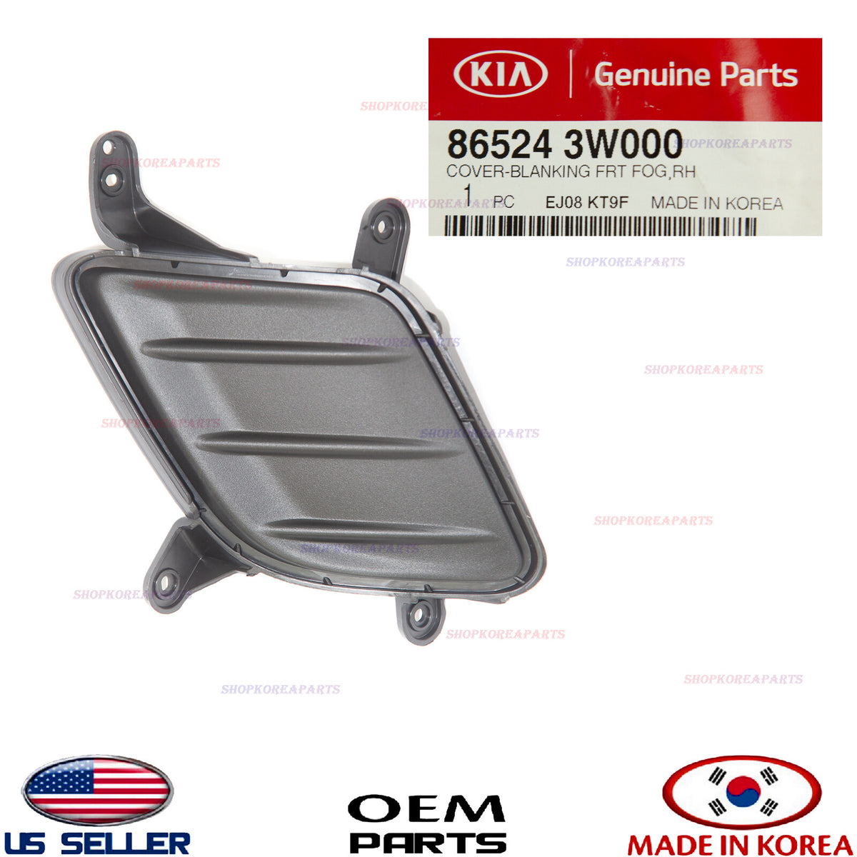 GENUINE Front Bumper Fog Lamp Cap Cover RIGHT Passenger Side OEM SPORTAGE 11-13