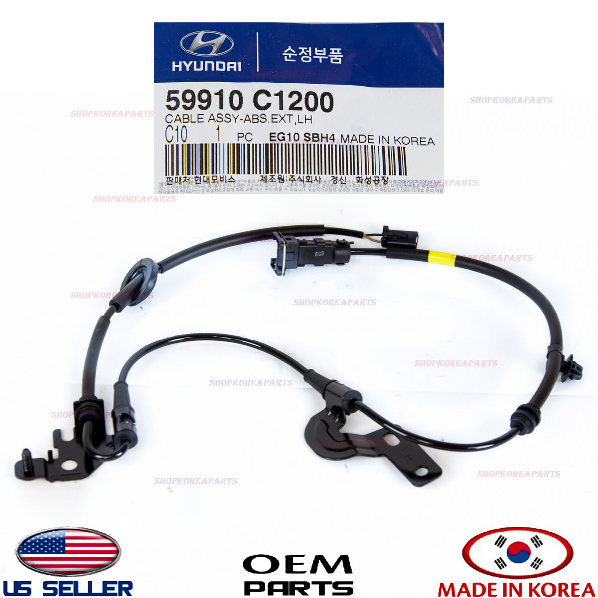 CABLE ONLY for SENSOR ABS REAR LEFT GENUINE SONATA with EPB 2017-2019 59910C1200