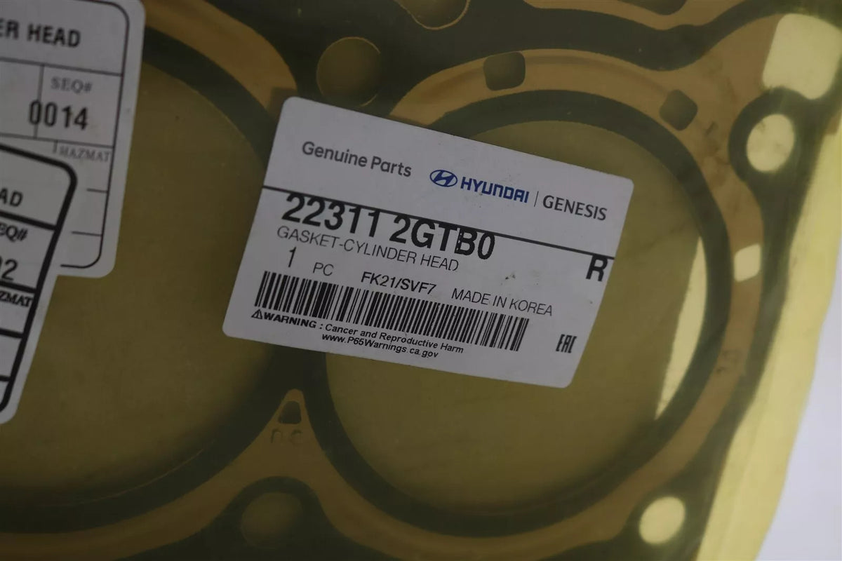 GENUINE Engine Cylinder Head Gasket OEM Genesis Hyundai Kia 2.0 Turbo 223112GTB0