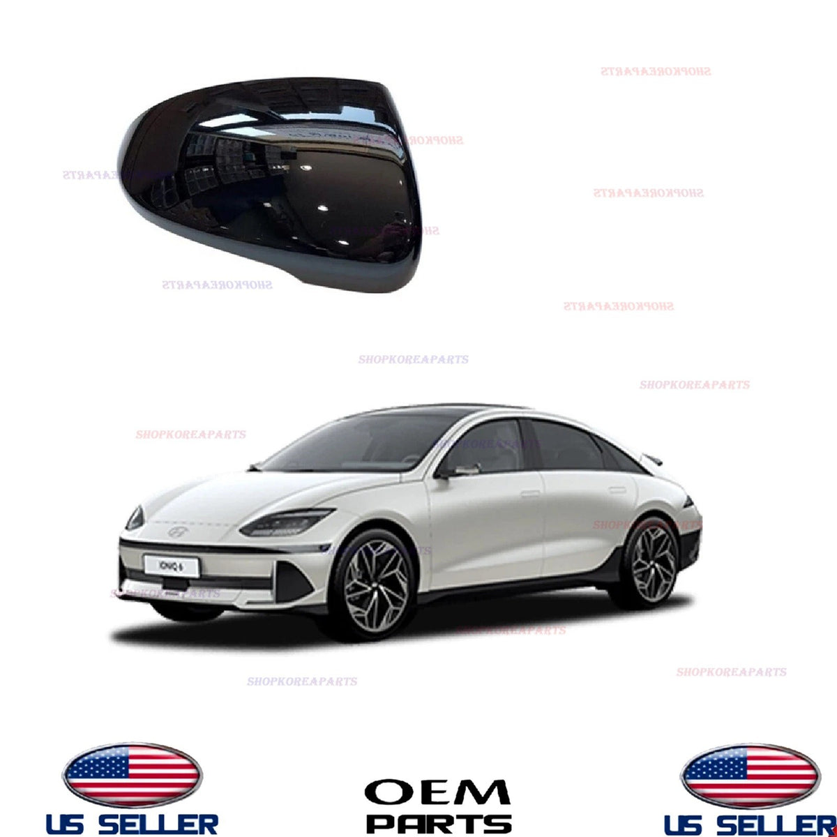 GENUINE Mirror Scalp Cover Cap RIGHT Passenger Side 2023-2025 Hyundai Ioniq 6