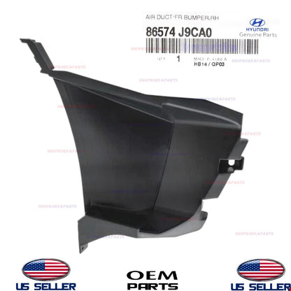 GENUINE OEM Air Duct Front Bumper RIGHT Passenger Side 22-23 Hyundai Kona SE SEL