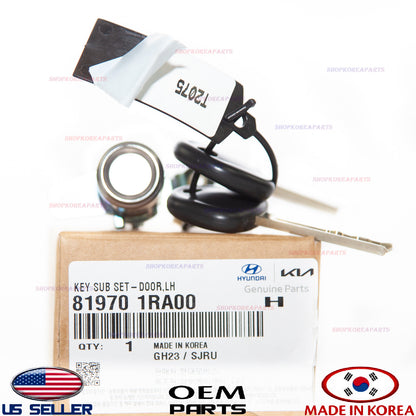 GENUINE Front LEFT Driver Side Door Key Sub Set ⭐OEM⭐ HYUNDAI ACCENT 2012-2017