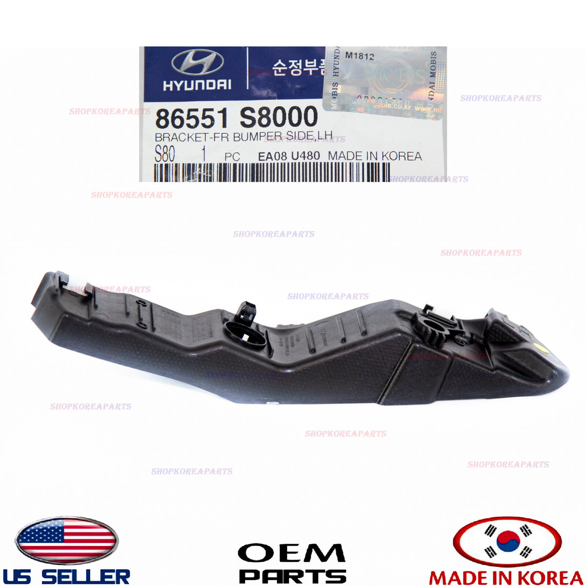 GENUINE Front Bumper Bracket LEFT Driver Side OEM Hyundai Palisade 2020-2022