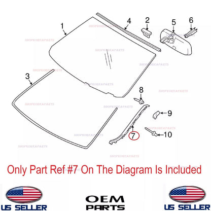 GENUINE Windshield Pillar Molding RIGHT ⭐OEM⭐ Lexus IS 2014-2025 *See List