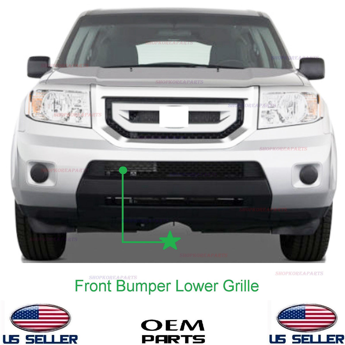 GENUINE Front Bumper Lower Grille ⭐OEM⭐ Honda Pilot 2009-2011 71103-SZA-A00ZA