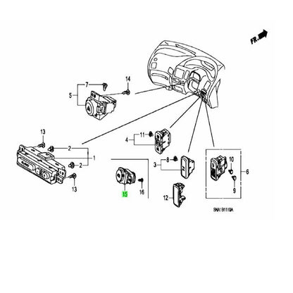 GENUINE OEM Engine Start Switch 2007-2009 Honda Civic Type R FD2 35885-SNW-J01