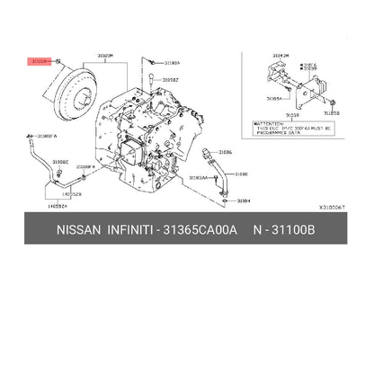 GENUINE Automatic Transmission Nut 2003-2019 Nissan Infiniti 31365-CA00A