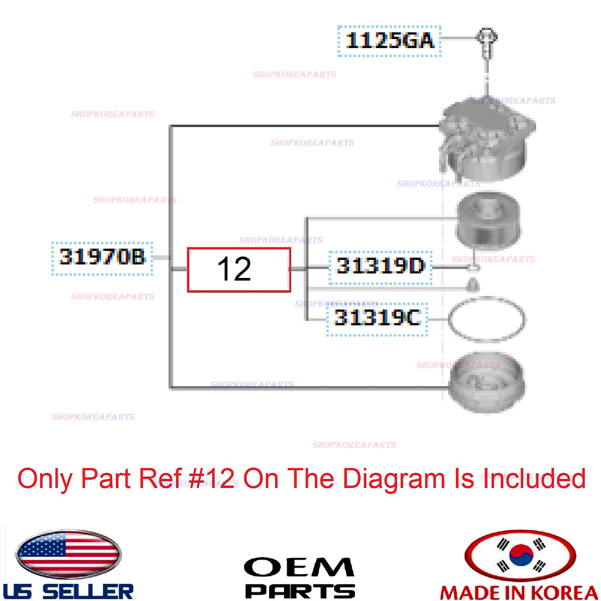 GENUINE Diesel Fuel Filter Service Kit ⭐OEM⭐ Hyundai Kia 31920-S1900