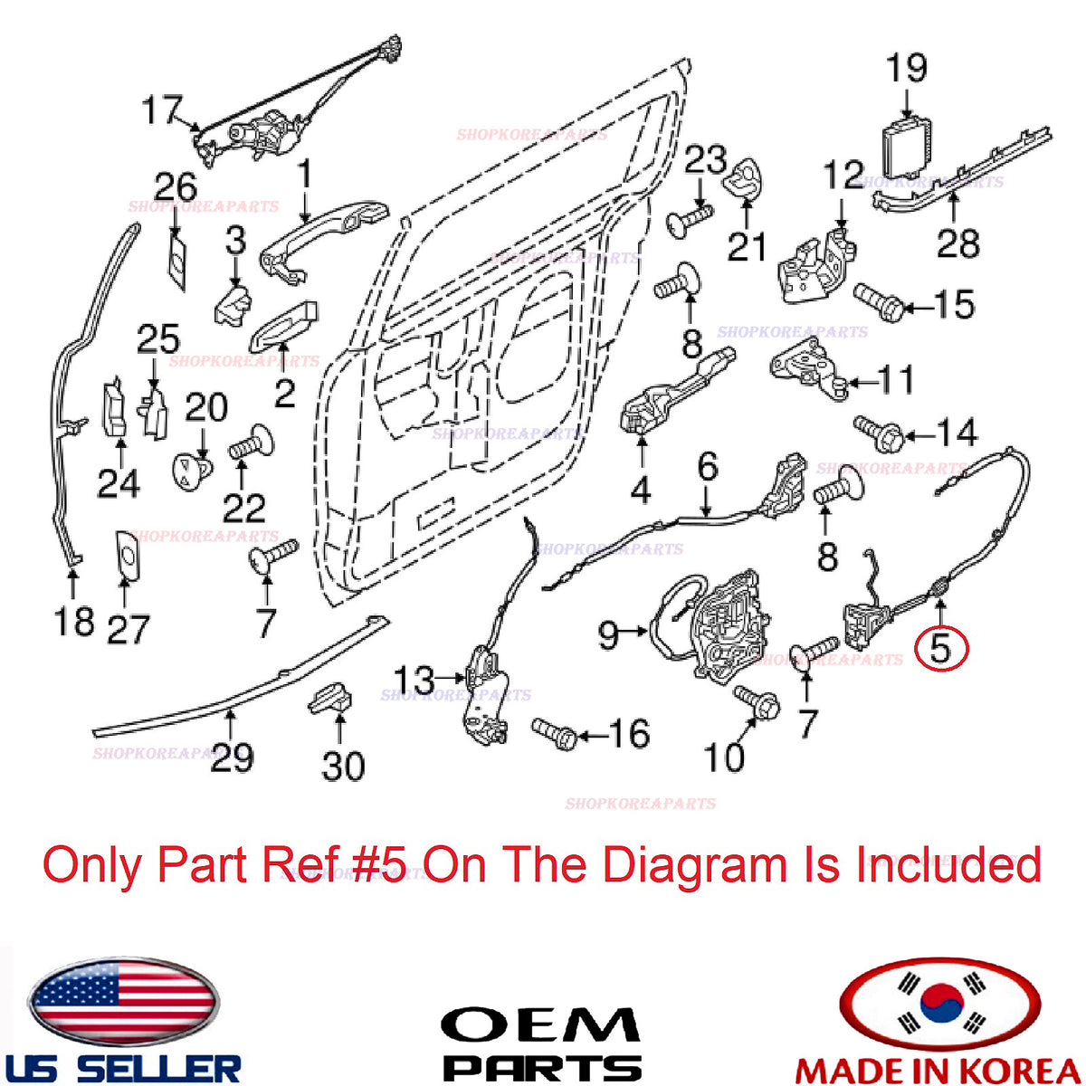 GENUINE Sliding Door Front Lock LEFT Driver Side ⭐OEM⭐ KIA SEDONA 2015-2021