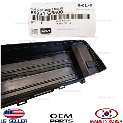 GENUINE OEM Grille Air Shutter Flap Duct Deflector 2020-2022 Kia Niro 86951G5500