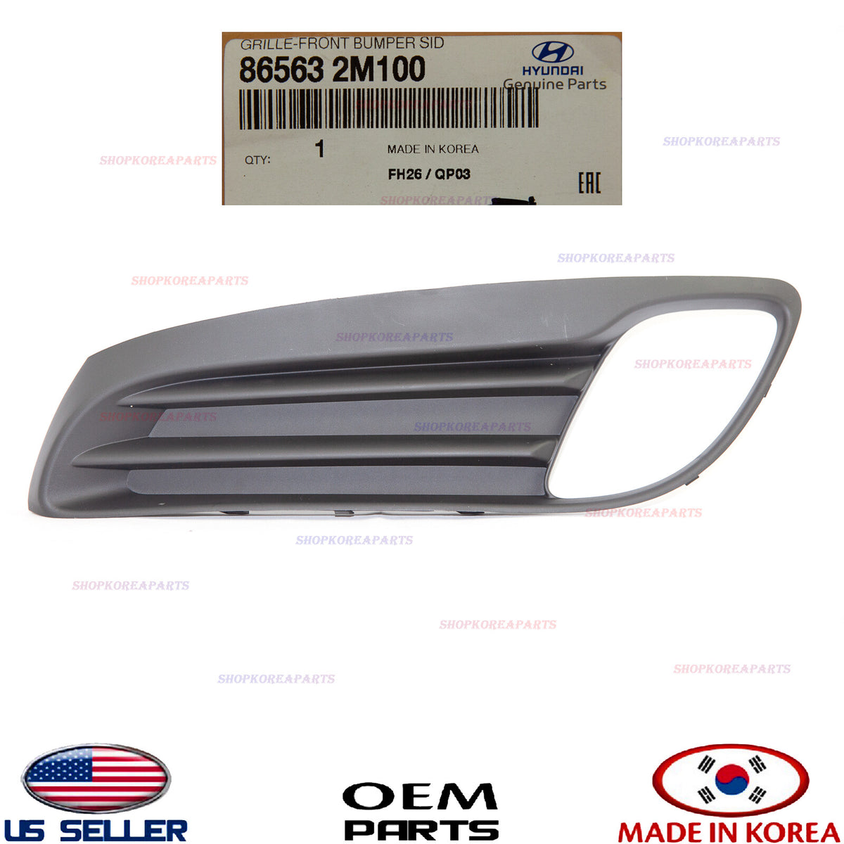 GENUINE Front Bumper Fog Lamp Bezel Cover LEFT ⭐OEM⭐ Genesis Coupe 2010-2012